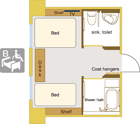 Heartful Room (Accessible Room) Type B